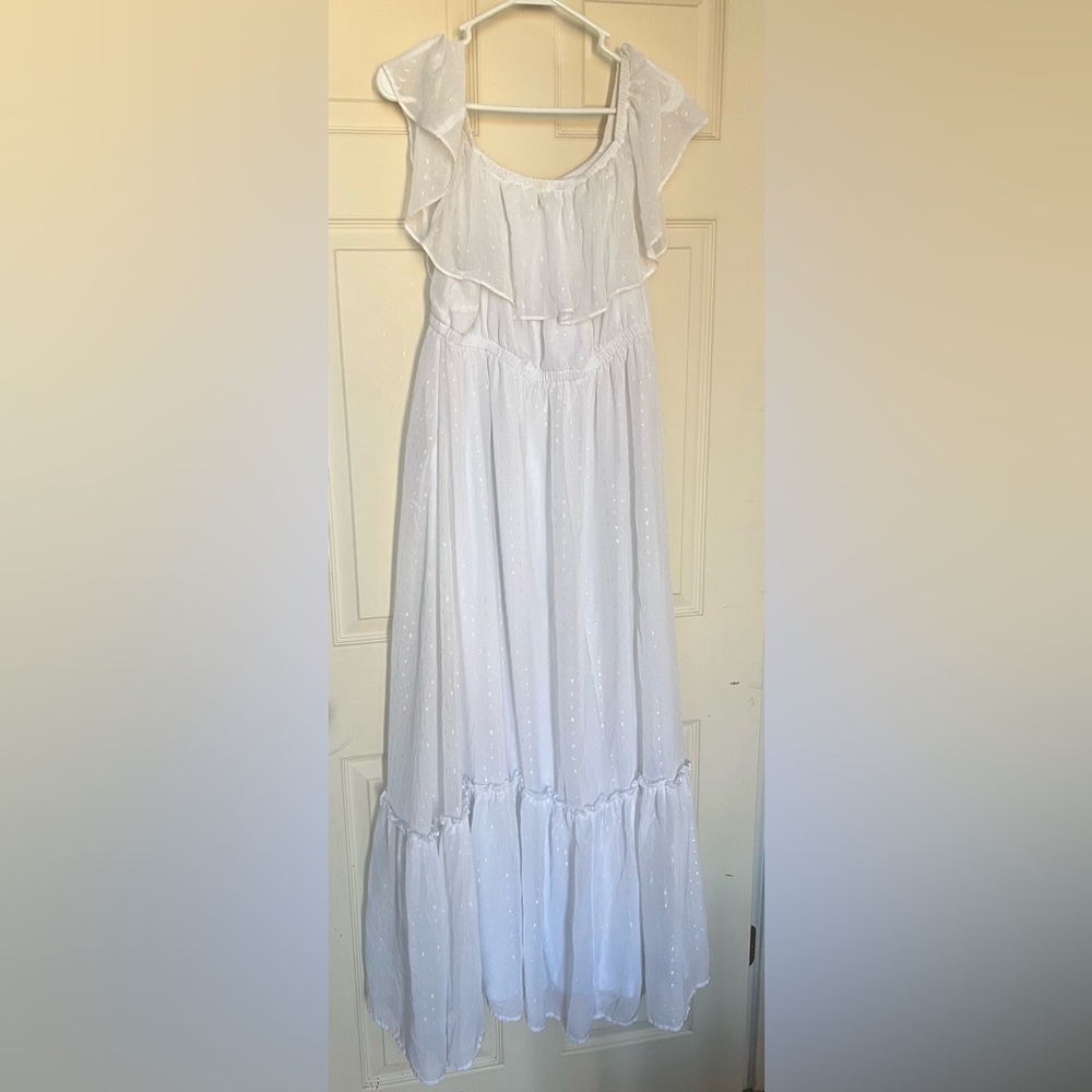 Torrid off-the-shoulder maxi dress
